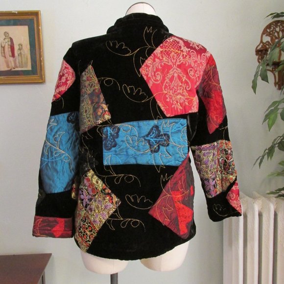 Velvet Patchwork Jacket - Picture 3 of 4